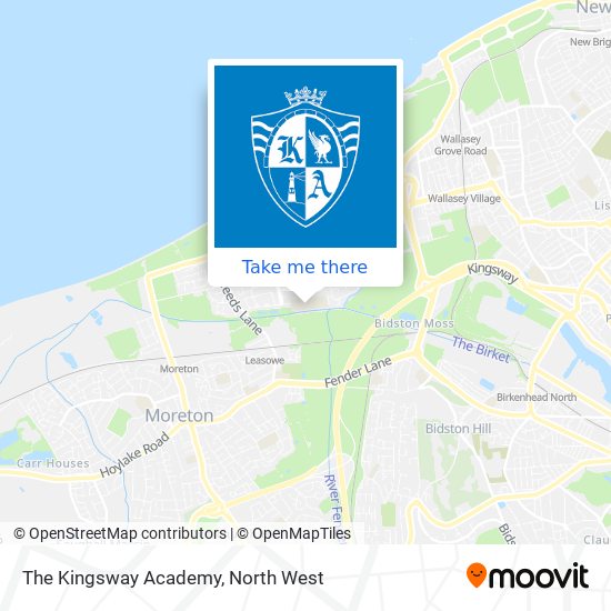 The Kingsway Academy map
