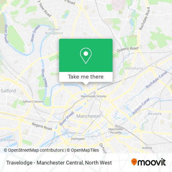 Travelodge - Manchester Central map