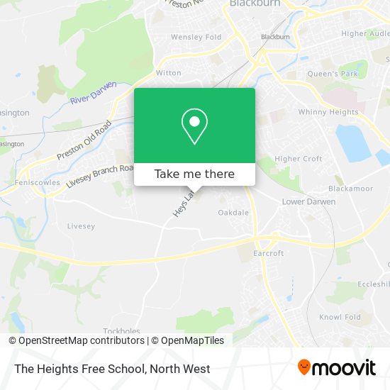 The Heights Free School map
