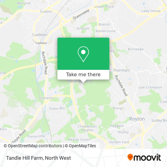 Tandle Hill Farm map