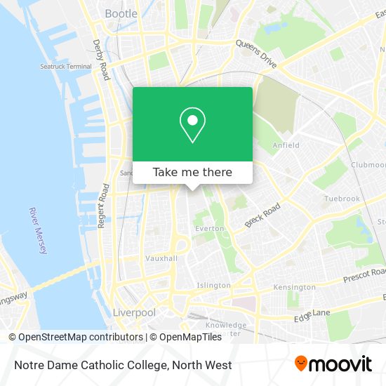 Notre Dame Catholic College map
