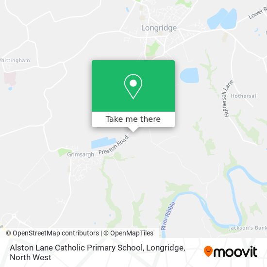 Alston Lane Catholic Primary School, Longridge map