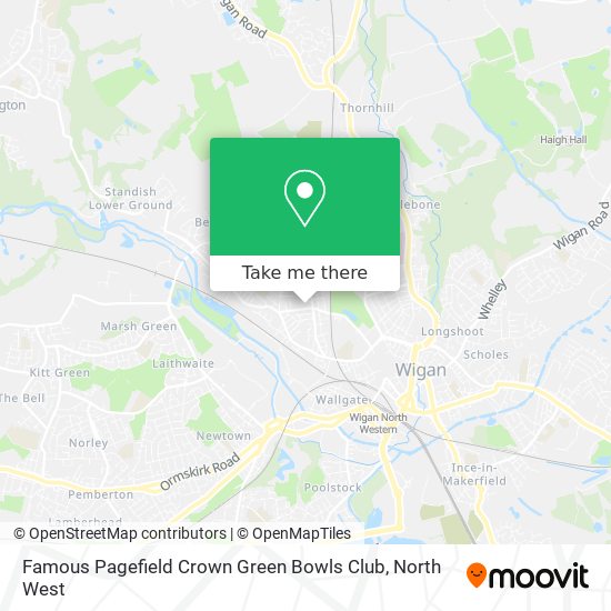 Famous Pagefield Crown Green Bowls Club map