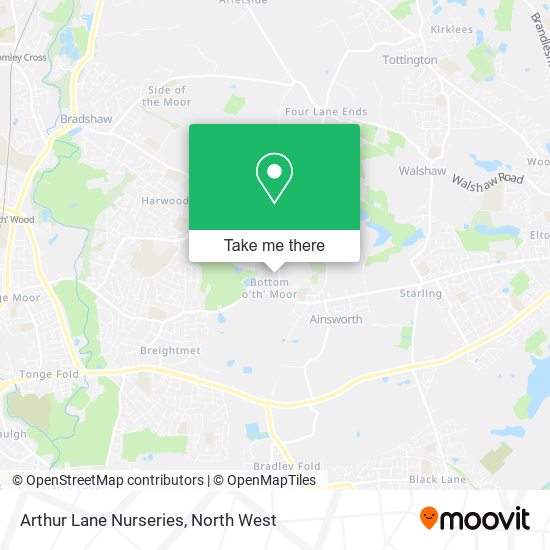 Arthur Lane Nurseries map