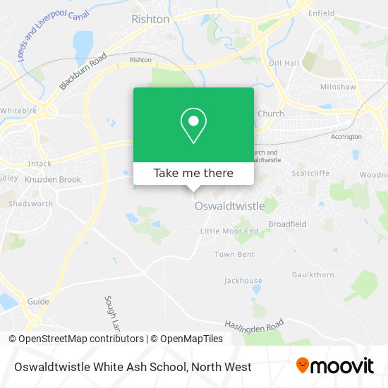 Oswaldtwistle White Ash School map