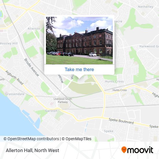 Allerton Hall map