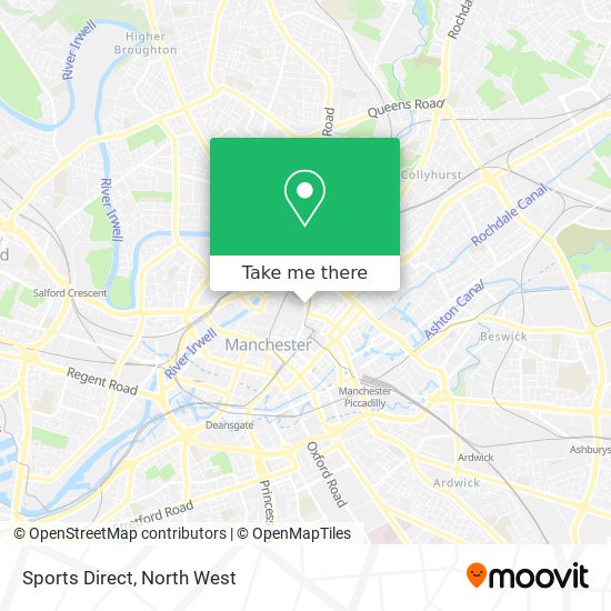 Sports Direct map