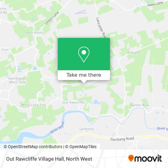 Out Rawcliffe Village Hall map