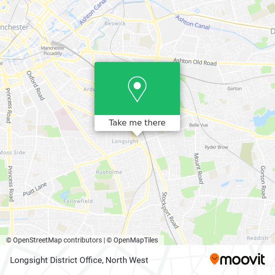 Longsight District Office map