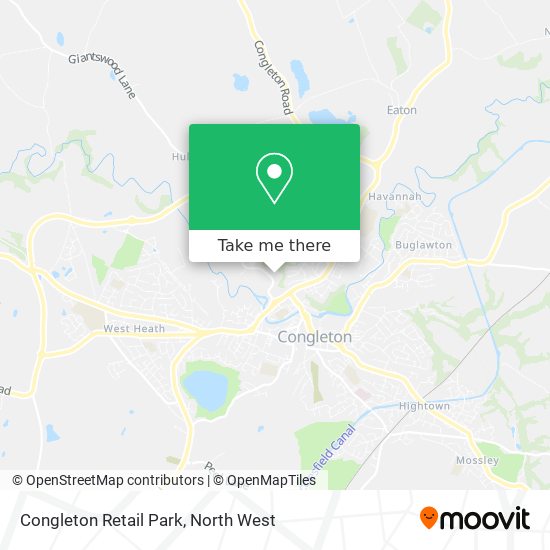 Congleton Retail Park map