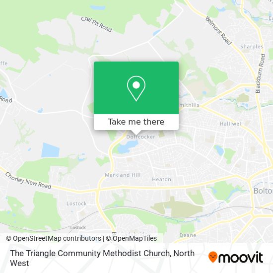 The Triangle Community Methodist Church map