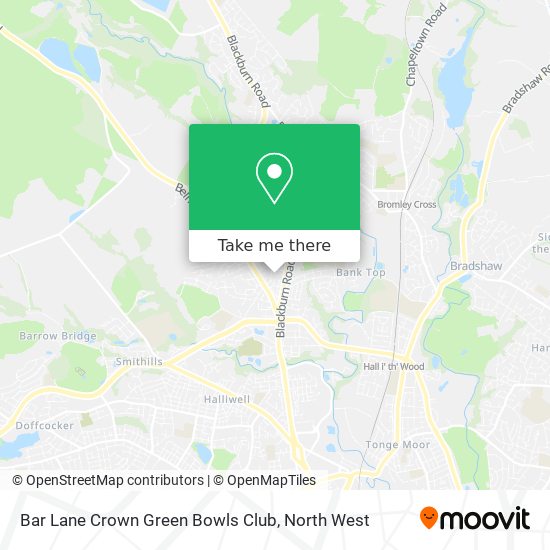 Bar Lane Crown Green Bowls Club map