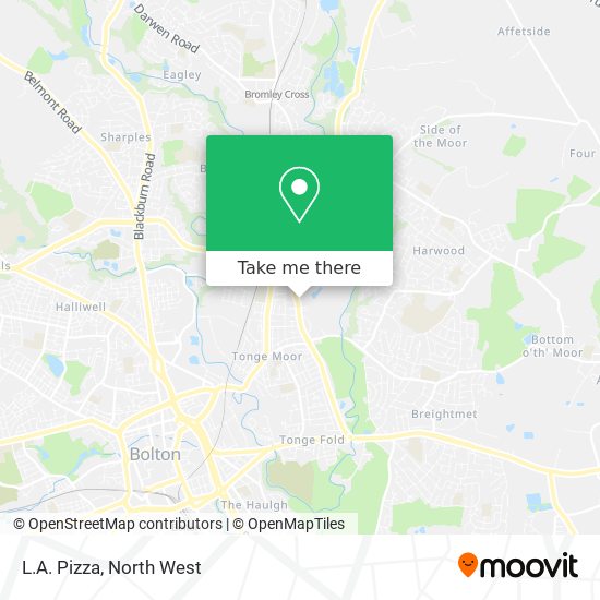 L.A. Pizza map
