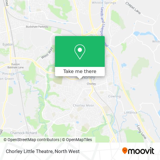 Chorley Little Theatre map