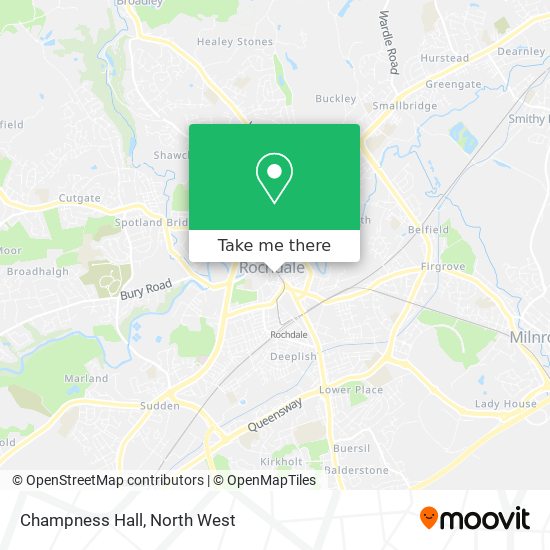 Champness Hall map