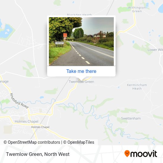 Twemlow Green map