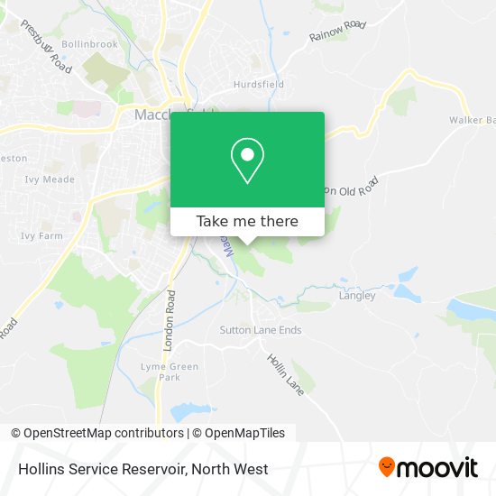 Hollins Service Reservoir map