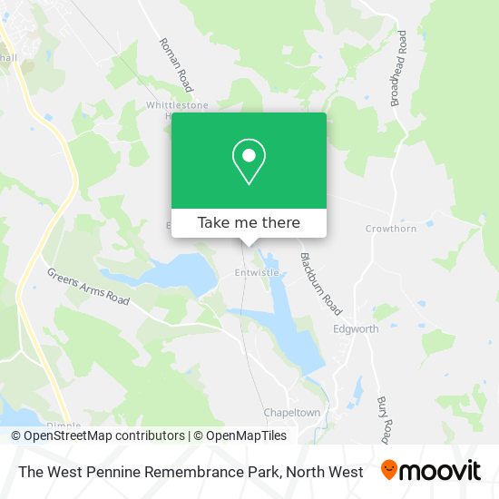 The West Pennine Remembrance Park map
