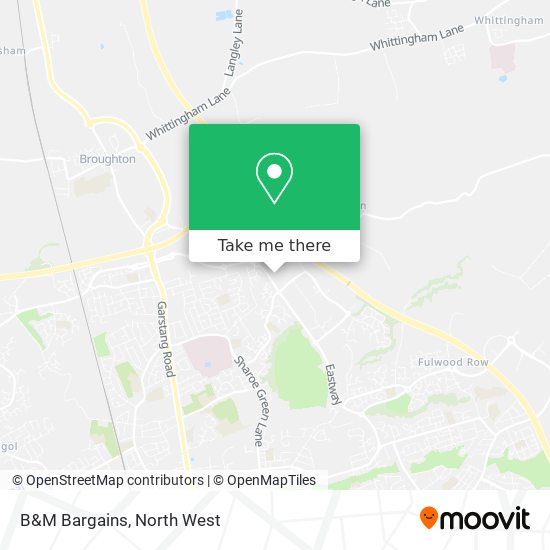 B&M Bargains map