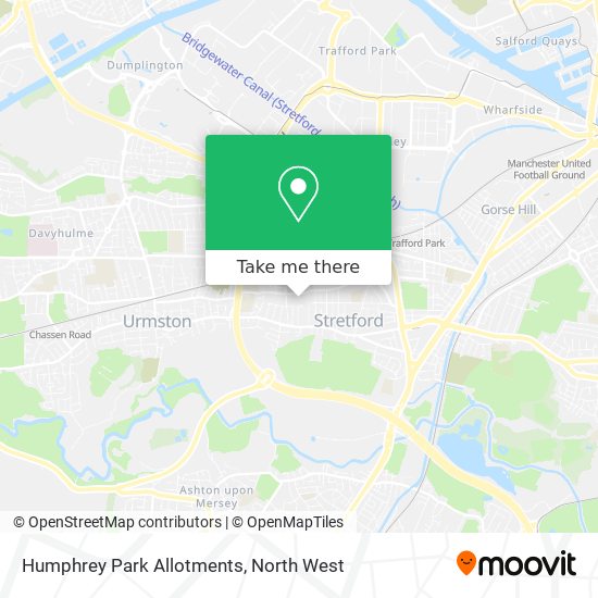 Humphrey Park Allotments map