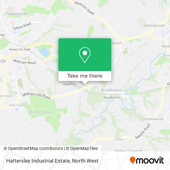Hattersley Industrial Estate map