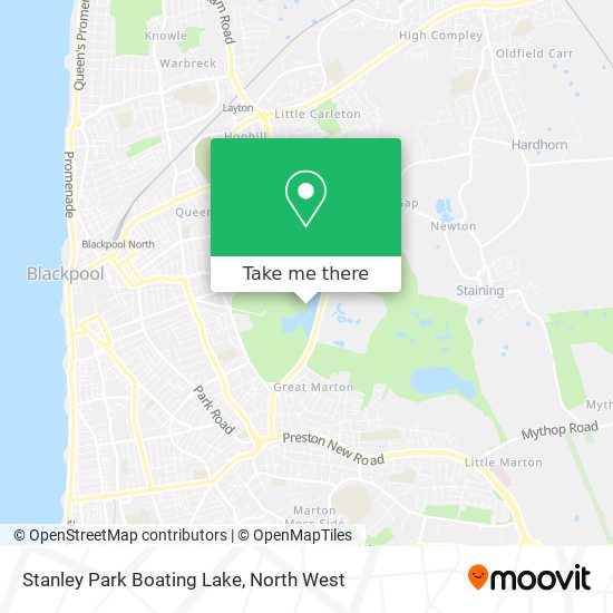 Stanley Park Boating Lake map