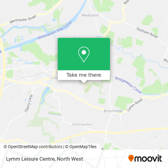 Lymm Leisure Centre map