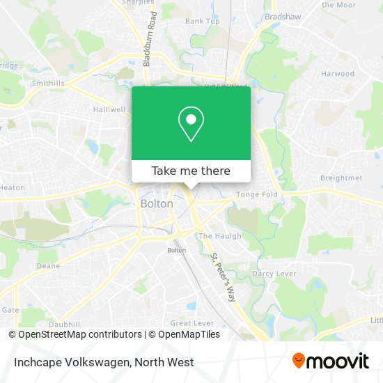 Inchcape Volkswagen map