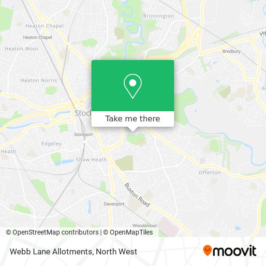 Webb Lane Allotments map