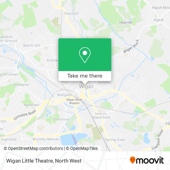 Wigan Little Theatre map