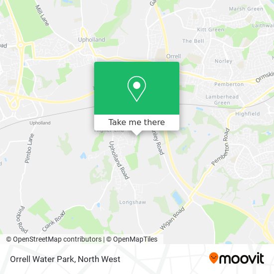 Orrell Water Park map