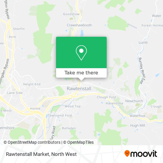 Rawtenstall Market map