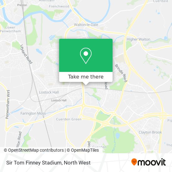 Sir Tom Finney Stadium map
