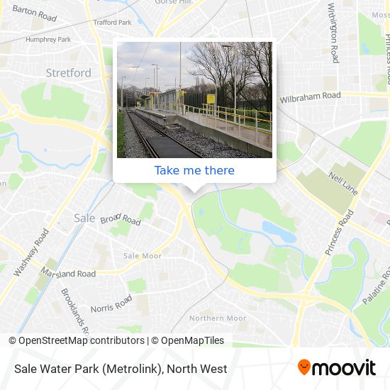 Sale Water Park (Metrolink) map
