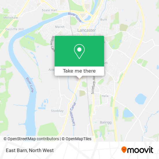 East Barn map