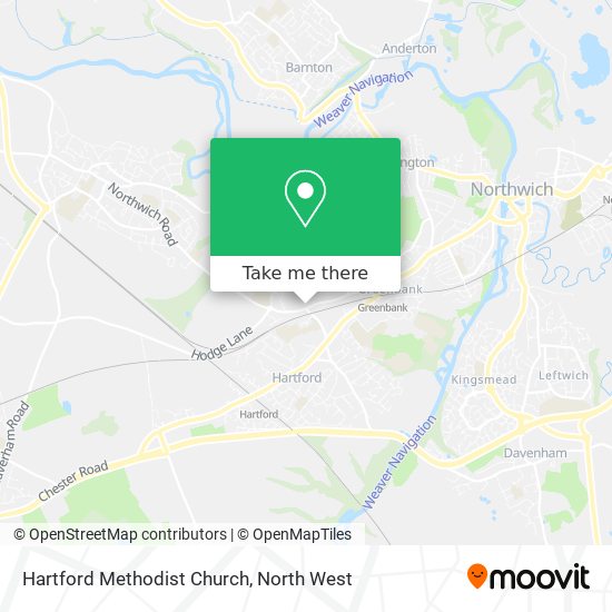 Hartford Methodist Church map