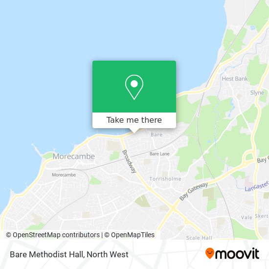 Bare Methodist Hall map