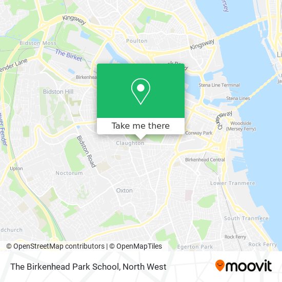 The Birkenhead Park School map