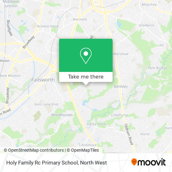 Holy Family Rc Primary School map