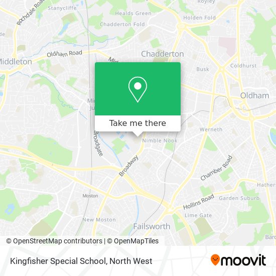 Kingfisher Special School map