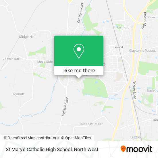 St Mary's Catholic High School map