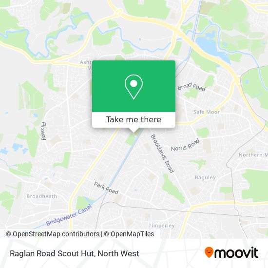 Raglan Road Scout Hut map