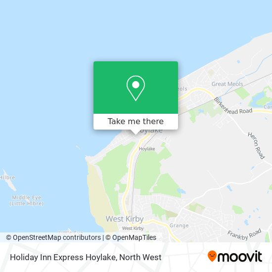 Holiday Inn Express Hoylake map