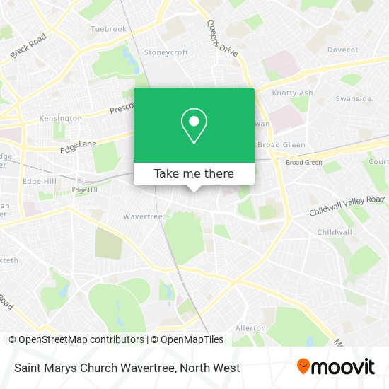 Saint Marys Church Wavertree map