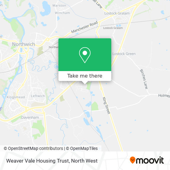 Weaver Vale Housing Trust map