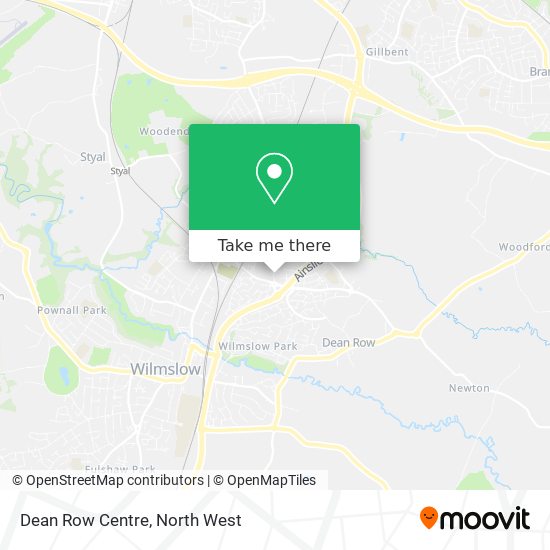 Dean Row Centre map