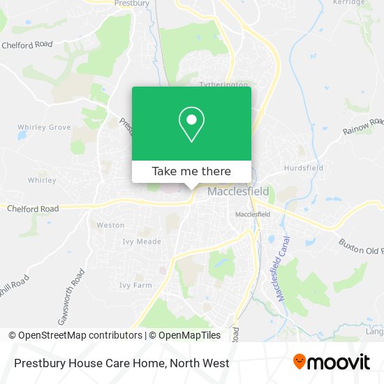 Prestbury House Care Home map