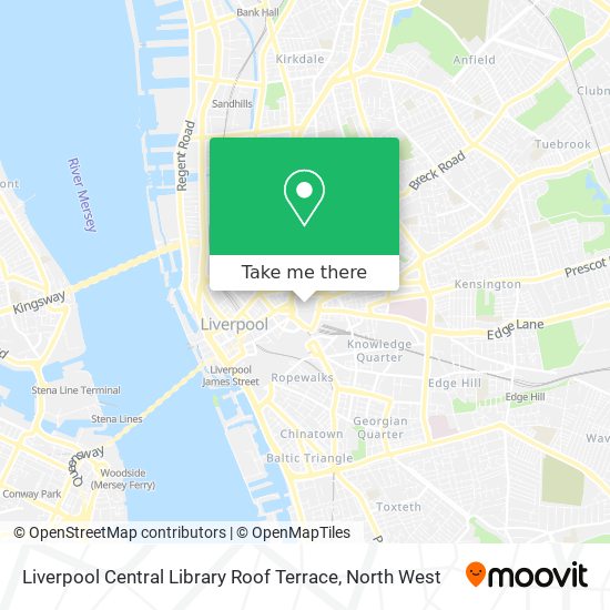 Liverpool Central Library Roof Terrace map