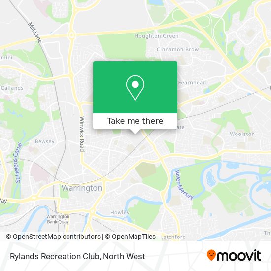 Rylands Recreation Club map