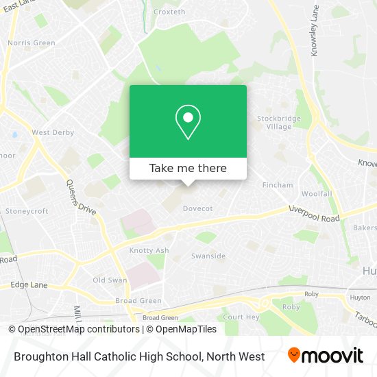 Broughton Hall Catholic High School map
